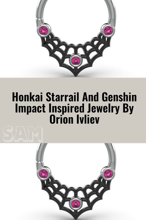 Honkai Starrail, Septum Piercings, Spring Hairstyles, Septum Piercing, Inspired Jewelry, Hair Hacks, Hair Trends, Genshin Impact, Dyed Hair