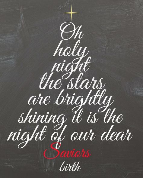 Oh Holy Night- FREE CHALKBOARD #CHRISTMAS #OHHOLYNIGHT #LDS #FREEPRINTABLE #MIMILEE Chalkboard Christmas Tree, Christmas Images Hd, Chalkboard Christmas, Oh Holy Night, Christmas Chalkboard, O Holy Night, Holy Night, Christmas Quotes, Christmas Images