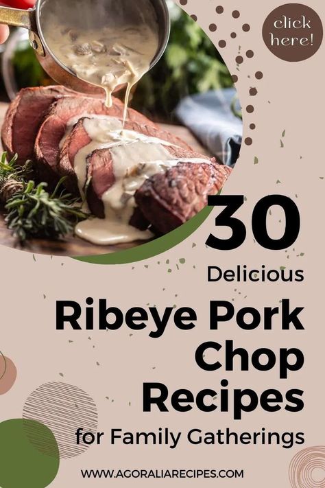 The ribeye pork chop steak can be roasted, baked, or grilled in our recipes here. Some also use a slow cooker or even an air fryer. This shows how easy and simple the ribeye pork chop recipes are made. Some say ribeye pork chops are expensive, but overall, you would want to experience this dish on every occasion at home. Discover the delicious Ribeye Pork Chop Recipes For Every Celebration. Pork Ribeye Chops Boneless Recipes, Grilled Pork Ribeye Chops, Boneless Ribeye Chops Recipes, Pork Rib Eye Steak Recipes, Pork Ribeye Recipes, Ribeye Pork Chops Recipes Boneless, Ribeye Chops Recipe Boneless, Ribeye Pork Chops Recipes, Pork Ribeye Chops Recipes