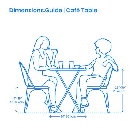 Cafe Dimensions, Draw Furniture, Coffee Shop Table, Coffee Table Height, Human Dimension, Eating Table, Elevation Drawing, Coffee Table Size, Cafe Table