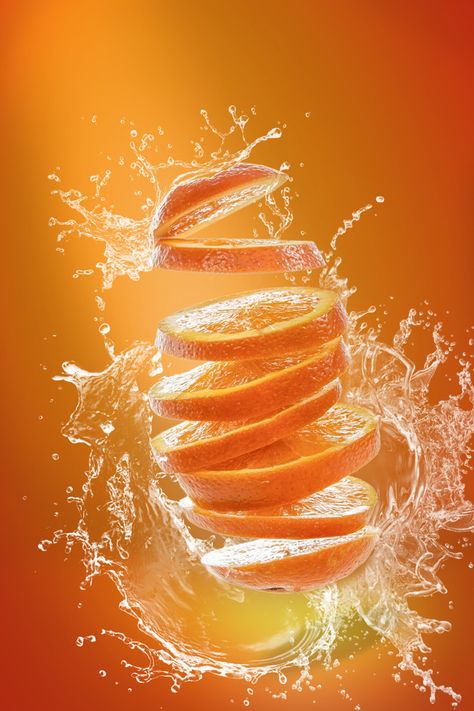 Fruit Splash, Photoshop Tricks, Match Font, Advertising Graphics, Orange Water, Fruit Packaging, Honeymoon Photos, Photoshop Tutorial Photo Editing, Fruit Wallpaper