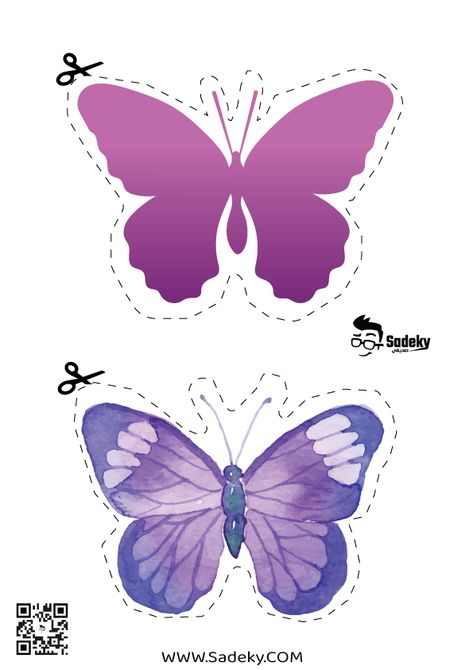 Butterfly Cutouts Printable, Purple Butterfly Printable, Purple Butterfly Room, Butterfly Classroom Theme, Butterfly Printable Template, Butterfly Cutouts, Butterflies Printable, Butterflies Classroom, Butterfly Confetti