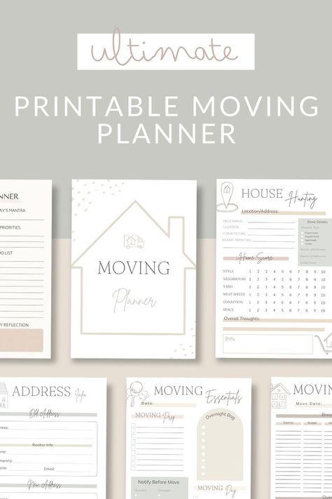 Moving can feel stressful and overwhelming. There are so many time sensitive tasks that need to be completed before moving day. Creating a moving binder can be a great way to breakdown what needs to be done and when! This fully editable moving planner, covers all aspects of your move! It will help you on your house hunting journey all the way to packing and labeling boxes. Help your move day go smoothly by planning ahead! Printable Moving Labels, Moving Checklist Printable, Moving Binder, Moving Labels, Moving Planner, Binder Covers Printable, Checklist Printable, Moving Checklist, Planner Covers