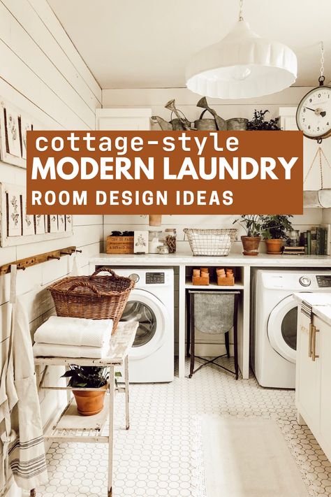 Blend cozy cottage charm with modern functionality in your laundry room! From shiplap walls and warm wood accents to sleek storage solutions and airy neutrals, these modern cottage laundry room ideas create a stylish yet practical space. Turn laundry day into a dream with these refreshing designs!

#LaundryRoomGoals #ModernCottage #FarmhouseLaundry #HomeDesign #CozyInteriors #RusticCharm #LaundryRoomInspo #NeutralDecor #StorageSolutions #HomeOrganization Cottage Laundry Room Ideas, Cottage Laundry, Cottage Laundry Room, Shiplap Walls, Modern Laundry Rooms, Farmhouse Laundry, Laundry Room Cabinets, Laundry Room Inspiration, Cottage Charm