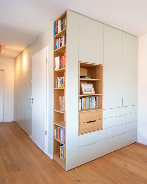 Bespoke wardrobes - Tandem Studio Cabinetry Living Room, Bespoke Wardrobes, Ideas Habitaciones, Bespoke Wardrobe, Residential Architect, Oak Shelves, Built In Furniture, Understairs Storage, Stair Storage