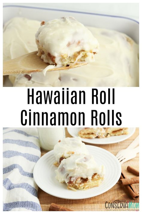 Hawaiian Roll Cinnamon Rolls, Easiest Cinnamon Rolls, Recipes With Hawaiian Rolls, Easy Cinnamon Rolls Recipe, Cinnamon Bun Recipe, Hawaiian Roll, Cinnamon Roll Recipe Homemade, Cinnamon Roll Bake, Hawaiian Dishes