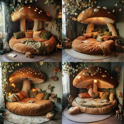 Rotting Forest Aesthetic, Goblincore Bedroom, Mushroom Core, Cottagecore Witch, Diy Moss, Grunge Room Decor, Cool Room Designs, Dream Bedroom Inspiration, Victorian Style Homes