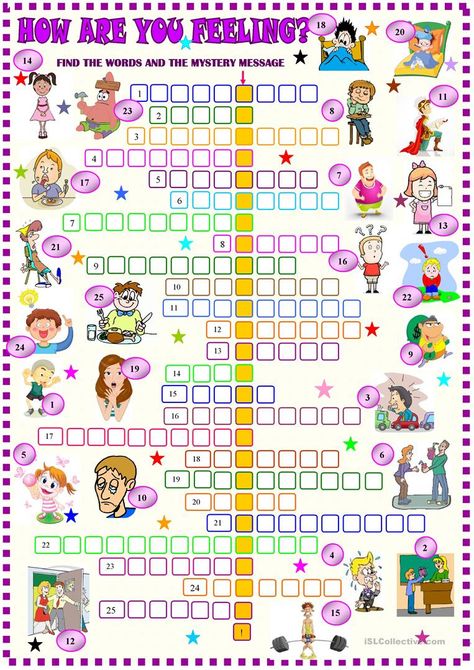 Printable Feelings Puzzle Check more at https://crosswordpuzzles-printable.com/printable-feelings-puzzle/ Absent Minded, Describing People, Short Vowel Worksheets, Esl Learning, Printable Crossword Puzzles, First Grade Math Worksheets, 4th Grade Math Worksheets, English Practice, Math Subtraction