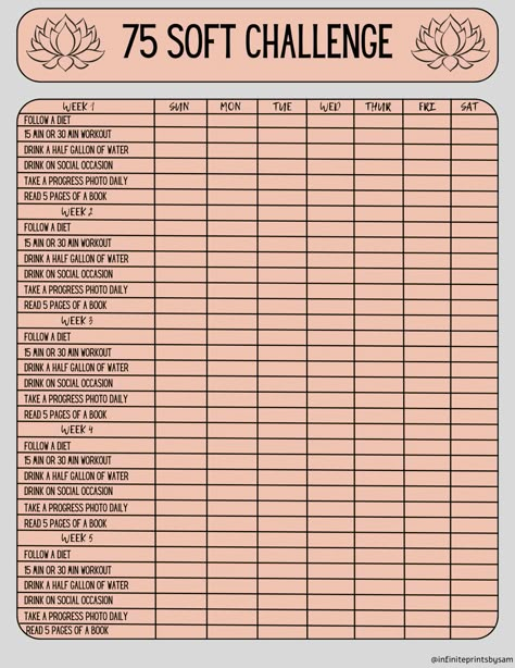 75 Soft Challenge Teacher, Soft75 Challenge, Fun Diet Challenges, 65 Soft Challenge, 76 Soft Challenge, 75 Day Mom Challenge, 75 Day Calendar, 31 Soft Challenge, 75 Hardish Challenge