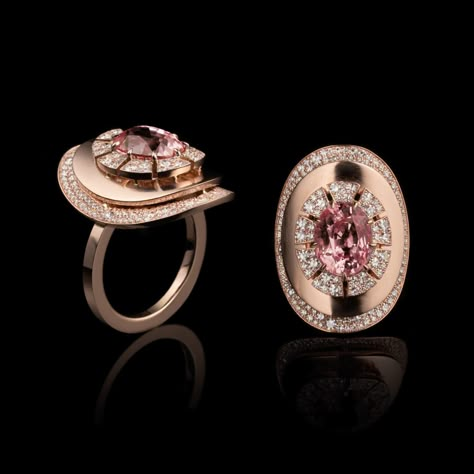 Creations – RACINE JEWELS - Geneva Modern Diamond Jewelry, Lotus Ring, High Jewelry Ring, Diamond Pendants Designs, Ring Rosegold, Art Jewelry Design, Timeless Ring, Geneva Switzerland, Luxe Jewelry