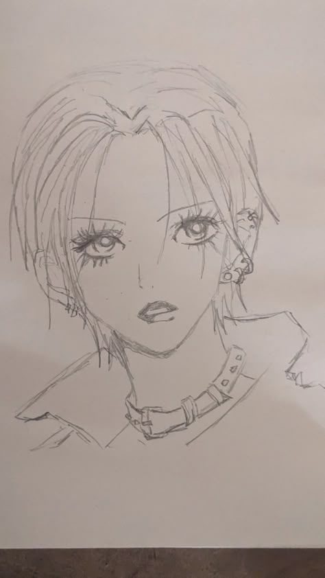 Nana Anime Drawing Sketch, Nana Drawing Anime, Nana Anime Sketch, Nana Drawing Sketch, Nana Osaki Drawing, Nana Sketch, Nana Drawing, Nana Core, Nana Icons