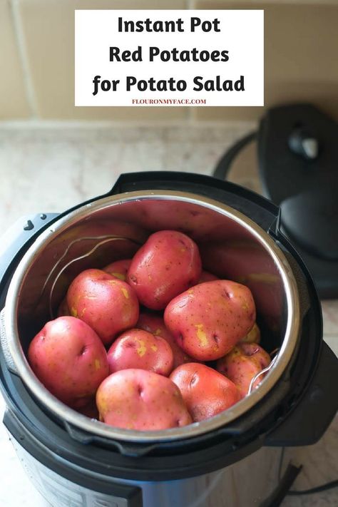 Instant Pot Red Potatoes are so easy to make. Making homemade potato salad is so much easier when you don't have to babysit a pot of boiling potatoes. Instant Pot Red Potatoes, Boiled Red Potatoes, Boiling Potatoes, Homemade Potato Salad, Baked Red Potatoes, Cooking Red Potatoes, Instant Pot Steam, Homemade Potato Salads, Red Potato Salad