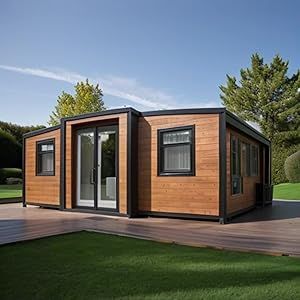 Luxury Prefab House Economical Portable 2 Bedroom Living Tiny Home Modular House Prefab Tiny Houses, Prefab Modular Homes, House Patio, Famous Houses, Bungalow Design, Prefabricated Houses, Prefab Homes, Modular Homes, Tiny Home