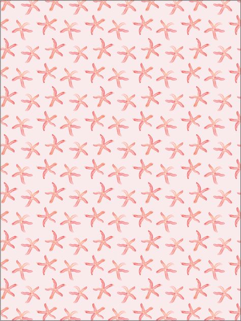 Starfish Wallpaper, Watercolor Starfish, Cute Backrounds, Beachy Wallpapers, Beachy Wallpaper, Pink Wallpaper Laptop, Starfish Pattern, Cute Images For Wallpaper, Baby Blue Wallpaper