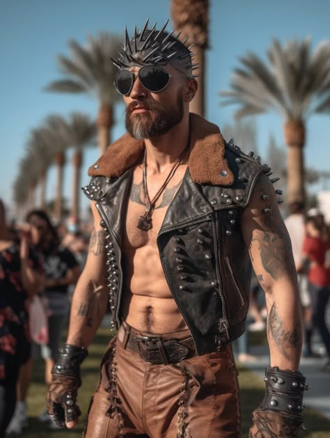 Burning Men Outfit Male, Dark Rave Outfit Men, Wasteland Outfit Men, Burning Man Outfits Male, Dark Rave Outfit, Male Rave Outfits, Steampunk Costume Male, Rave Outfit Men, Africa Burn