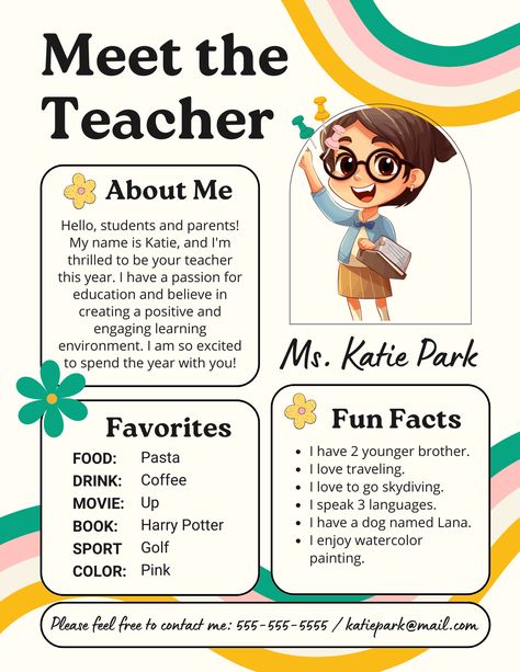 Meet the Teacher Editable Template - Payhip Meet The Teacher Assistant Template, Meet The Student Teacher Template, Meet Your Teacher Template Free, Class Newsletter Template Free, Meet The Teacher Template Editable Free, Meet The Teacher Printable, Class Newsletter Template, Meet The Staff, Teacher Introduction