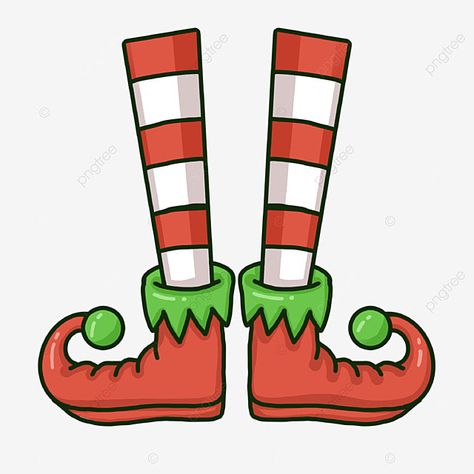 Elf Clipart Free Printable, Christmas Elf Clipart, Boot Clipart, Elf Clipart, Elf Boots, Elf Legs, Color Boots, Star Clipart, Christmas Lamp