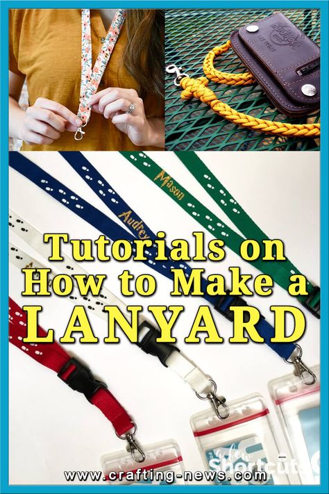 10 Tutorials On How To Make A Lanyard 1 How To Make Beaded Lanyards Tutorials, How To Make Lanyards, Make A Lanyard, Plastic Lace Crafts, Lanyard Tutorial, Lanyard Diy, Lanyard Crafts, Diy Lanyard, Plastic Lace