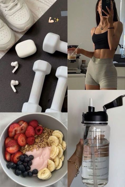 Manifesting Vision Board, Fitness Vision Board, Vision Board Images, Dream Vision Board, Glow Up, Life Vision Board, Vision Board Manifestation, Vision Board Inspiration, Healthy Lifestyle Motivation