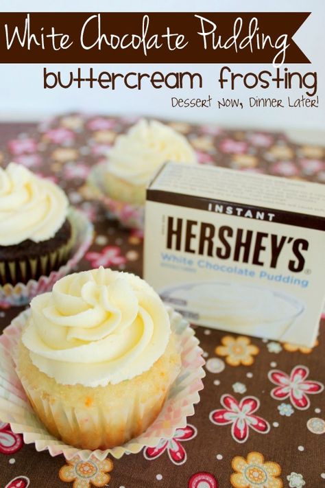 White Chocolate Pudding Buttercream Frosting on MyRecipeMagic.com #whitechocolate #pudding #buttercreamfrosting Pudding Buttercream Frosting, White Chocolate Pudding, Pudding Frosting, Cake Frosting Recipe, Cupcake Stands, Cupcake Frosting, Cake Icing, Instant Pudding, Icing Recipe