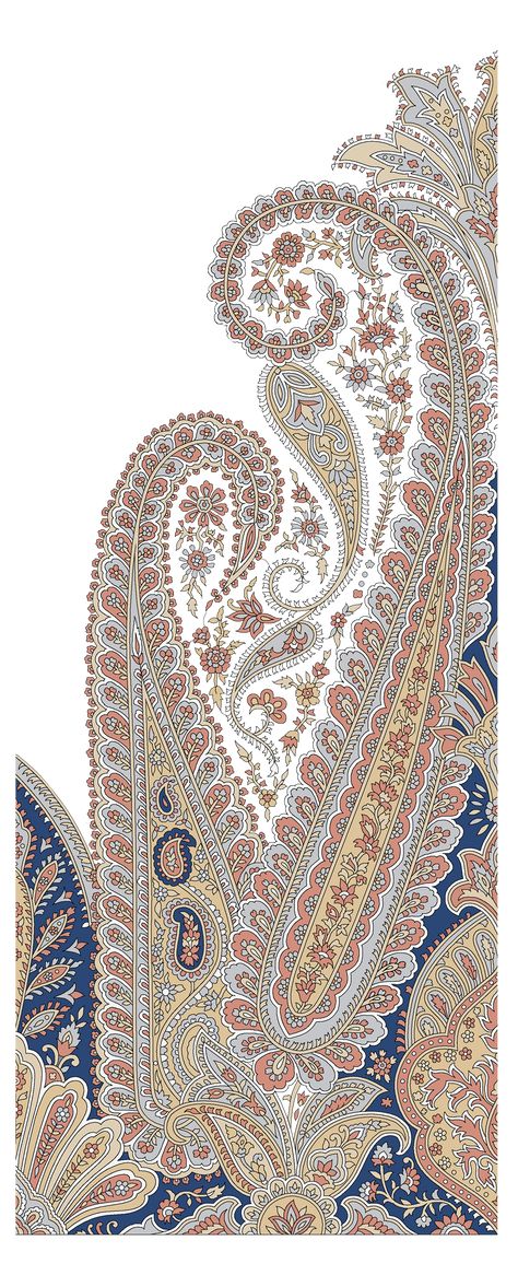 paislay on Behance Paisley Print Design, Botanical Flowers Print, Paisley Wallpaper, Paisley Shawl, Paisley Flower, Baroque Ornament, Folk Art Flowers, Paisley Art, Textile Prints Design