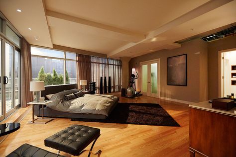 Harvey Specter Apartment Interior Design, Harvey Specter House, Harvey Specter Apartment, Sleeping Art, Dream House Bedroom, Harvey Specter, Round Beds, Nyc Apartment, Dream Apartment