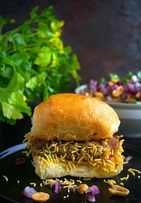 Indian Street Foods Archives | Nish Kitchen Potato Burger, Spicy Coleslaw, Grilled Paneer, Butter Chicken Curry, Vegan Curry Recipes, Street Food Recipes, Spicy Appetizers, North Indian Recipes, Savory Rice