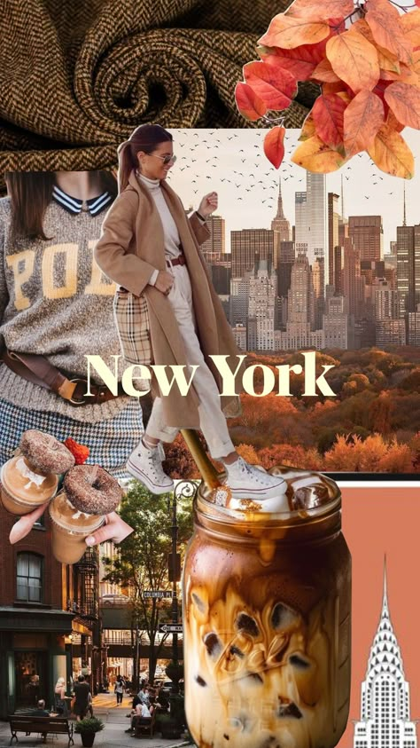 New York, fall vibes. Having a nice coffee in Central Park. New York City In October, New York In Fall, Autumn In New York Aesthetic, New York In The Fall, Fall In New York, Fall Nyc Aesthetic, New York Fall Aesthetic, Nyc Fall Aesthetic, Fall New York City