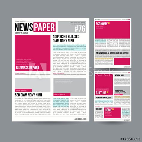 Paper Template Design, Newspaper Journal, Magazine Cover Layout, Newspaper Design Layout, School Newspaper, Newsletter Layout, Tabloid Newspaper, Newspaper Layout, Tabloid Newspapers