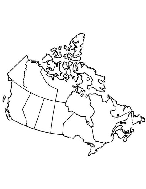 Canada map coloring page Map Of Canada, Map Quiz, Canada Map, Flag Coloring Pages, Canada Images, Map Outline, Canadian History, Printable Maps, Canadian Flag