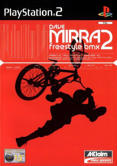 Dave Mirra Freestyle BMX 2 - Playstation 2 (CIB) Dave Mirra, Super Robot Taisen, Dance Dance Revolution, Sega Master System, Video Game Collection, Original Nintendo, Extreme Sport, Bmx Freestyle, Sport Games