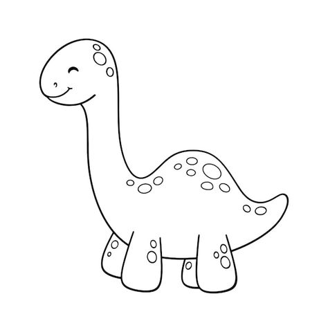 Cartoon cute dinosaur brontosaurus color... | Premium Vector #Freepik #vector #baby-dino #kids-logo #baby-dinosaur #baby-book Baby Dinosaur Drawing, Brontosaurus Drawing, Dinosaur Brontosaurus, Dino Drawing, Colorful Template, Premium Vector Cartoon, Dino Kids, Logo Baby, Dinosaur Drawing