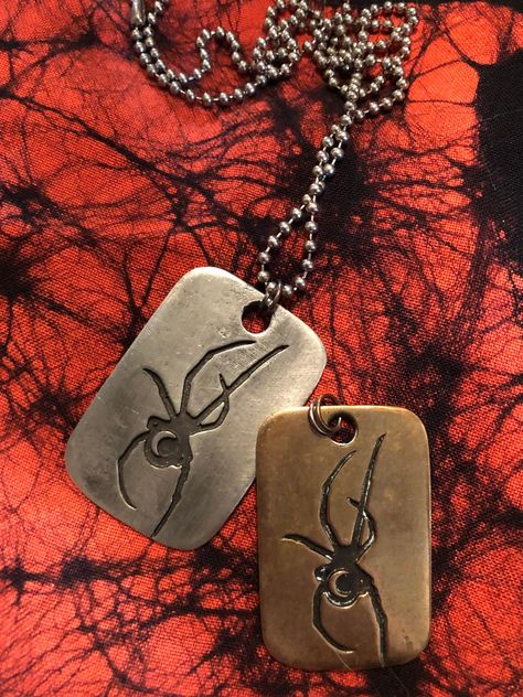 ONLY 1 Solid bronze left!  Silver alloy (lead free pewter) cast and hand finished on a ball chain. Dog Tag Necklaces, Dogtags Necklace Outfit, Dog Tag Necklace Aesthetic, Masc Necklaces, Men’s Jewelry, Epic Clothes, Jewelry Chain, Funky Jewelry, Fort Collins