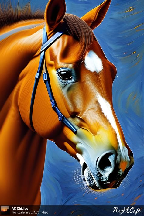 Horse portrait, impasto, created using Nightcafe Ai tool for generating art using artificial intelligence. Horse Head Painting, Nature Drawing Pictures, Colorful Horse Art, Horse Canvas Painting, Horse Canvas, School Murals, Horse Illustration, Animal Drawing, Horse Portrait