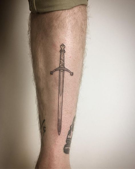 Red Lotus Tattoo, Bible Tattoos, Shin Tattoo, Engraving Tattoo, Christian Sleeve Tattoo, Leg Tattoo Men, Dagger Tattoo, Classic Tattoo, Small Tattoos For Guys