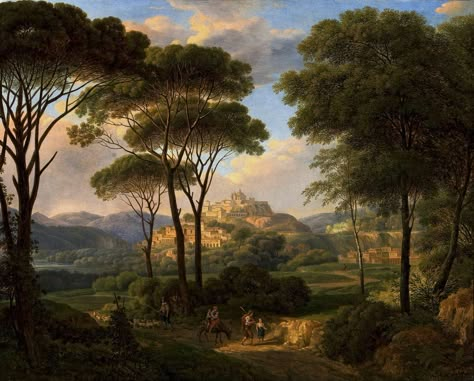 Baroque Painting, Forest Backdrops, Italian Paintings, Romantic Paintings, Ancient Paintings, Rennaissance Art, Italian Landscape, Landscape View, Historical Painting