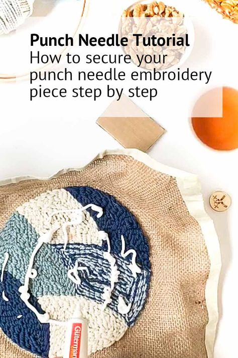 MASTER blog punch needle glue Punch Needle Glue, Free Punch Needle Patterns, Punch Needle Yarn, How To Punch, Tambour Beading, Needle Threaders, Punch Needle Kits, Jute Fabric, Needle Embroidery