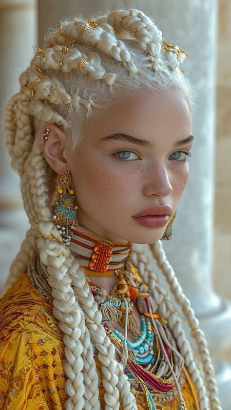 Braids For White Women, Box Dreads, Fantasy Hairstyles, Estilo Hippy, Diamond Face Shape, Photographie Portrait Inspiration, Back To School Hairstyles, Festival Hair, Hair Reference