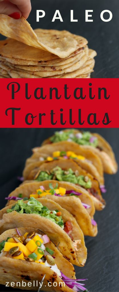 Breakfast Tacos Vegetarian, Plantain Tortillas, Tacos Vegetarian, Plantain Recipes, Recipes Mexican, Paleo Bread, Mexican Casserole, Paleo Lunch, Breakfast Tacos