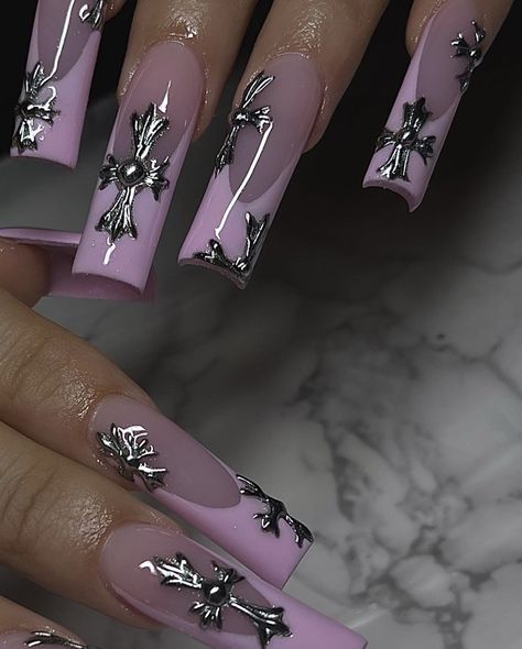 Future Nails, Punk Nails, Long Acrylic Nail Designs, Drip Nails, Grunge Nails, Girly Acrylic Nails, Y2k Nails, Unique Acrylic Nails, Bling Acrylic Nails