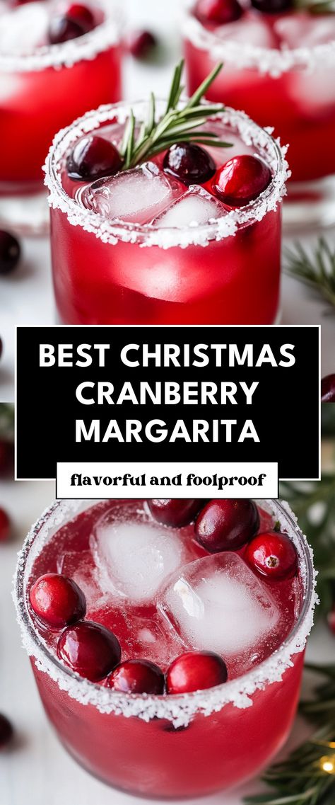 Image for Best Christmas Cranberry Margarita Christmas Cherry Frozen Margaritas, Holiday Food Appetizers, Cranberry Christmas Margarita, White Christmas Cranberry Margarita, Yummy Christmas Cocktails, Mixed Drinks Christmas, Christmas Themed Mixed Drinks, Holiday Drinks With Cranberries, Xmas Margarita Recipes