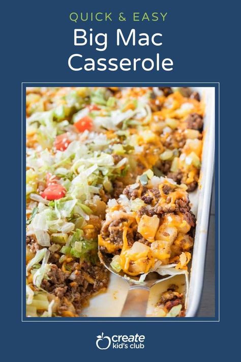 If you’re a fan of the iconic Big Mac from your favorite fast-food joint but want to enjoy those irresistible flavors in the comfort of your own kitchen, then this Big Mac Casserole recipe is a game-changer. This healthy twist on a classic burger takes all the elements you love and transforms them into a hearty, family-friendly casserole that’s sure to satisfy your cravings. Fast Instant Pot Recipes, Gluten Free Ground Beef Recipes, Easy Healthy Family Meals, Healthy Family Dinner Ideas, Big Mac Casserole, Easy Fast Dinner Recipes, Healthy Family Dinner, Quick Family Dinners, Classic Burger