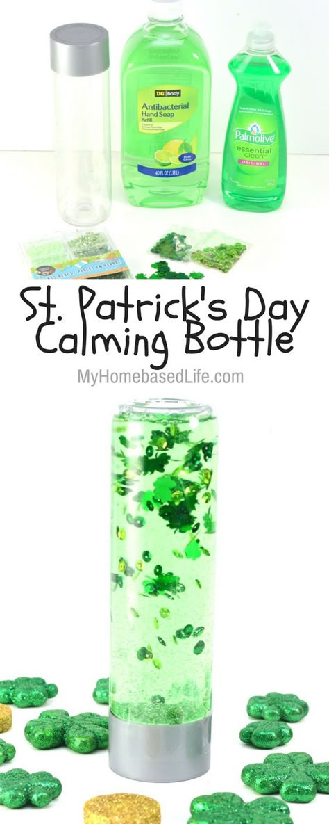 Diy St Patrick's Day Crafts, Calming Bottle, Leprechaun Tricks, Sant Patrick, Kids St Patricks Day, Simple Crafts For Kids, St Patricks Day Crafts, St Patricks Crafts, March Crafts