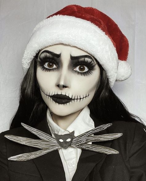 Jack Skellington Costume, Jack Nightmare Before Christmas, Holloween Makeup, Creepy Makeup, Clever Halloween Costumes, Halloween Makeup Inspiration, Halloween Makeup Easy, Halloween Costumes Makeup, Halloween Inspo