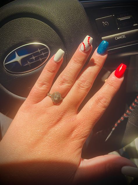 Baseball Nails, Atlanta Braves, Class Ring, Nails