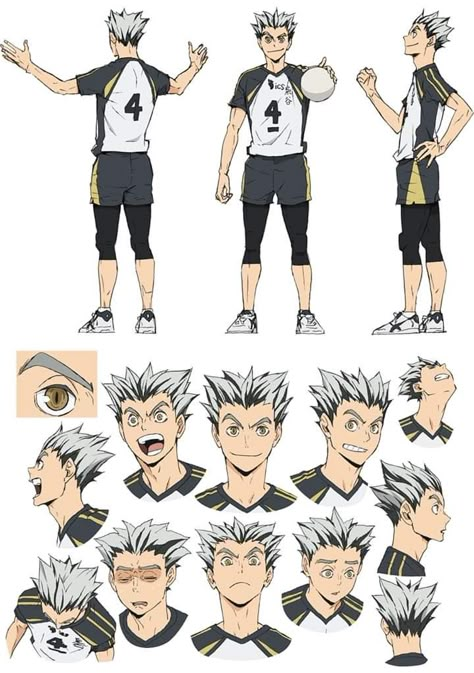 Haikyuu Character Sheet, Haikyuu Game, Kōtarō Bokuto, Haikyuu Bokuto, Character Turnaround, Bokuto Koutarou, 1080p Anime Wallpaper, Model Sheet, Character Sheets