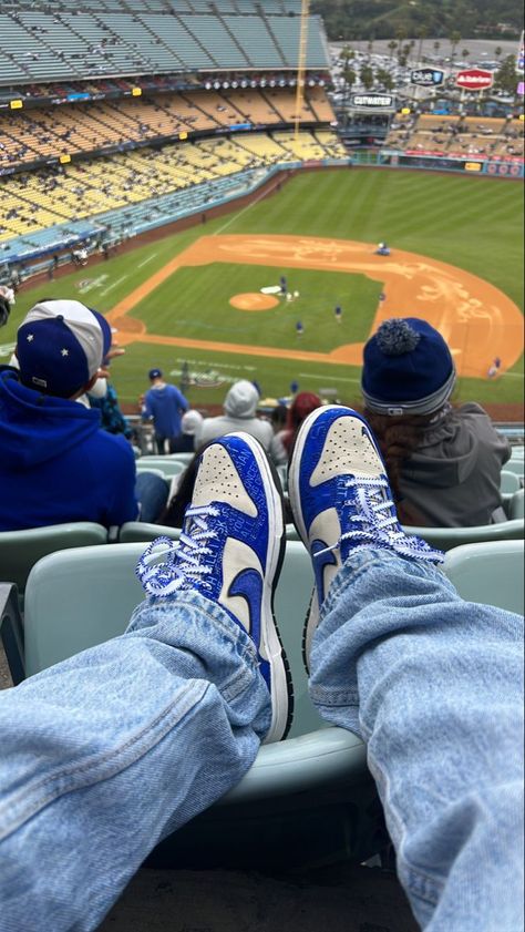 Dodger Outfit, Dodgers Outfit, Baseball Game Outfit, Baseball Lifestyle, Los Angeles Wallpaper, Let's Go Dodgers, Dunk Outfit, Baseball Wallpaper, La Dodgers Baseball