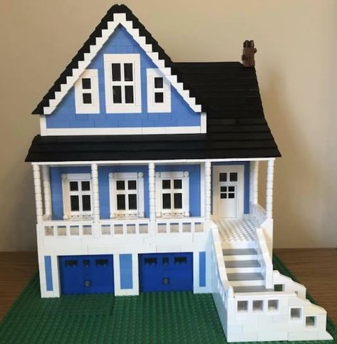 Lego House Instructions, Lego Presents, Lego City Display, Lego Play, Lego Houses, Lego House Ideas, Lego Designs, Lego Village, Backyard Wedding Decorations