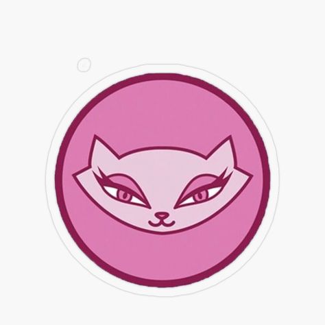 Bratz Logo Tattoo, Jade Bratz Tattoo, Bratz Stickers Printable, Doja Cat Graphic Design, Bratz Characters, Pink Cat Sticker, Iphone Stickers, Butterfly Art Painting, Bratz Girls