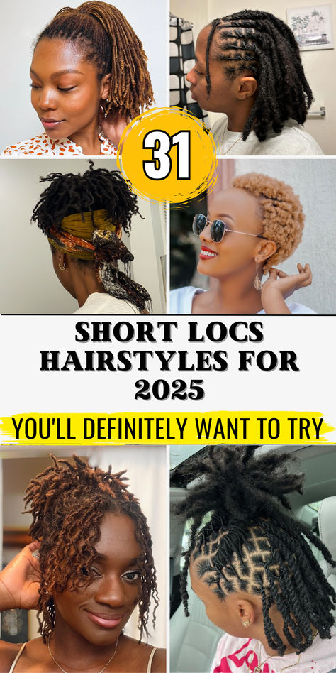 Short Loc Retwist Styles For Women, Medium Locs Hairstyles, Short Locs With Beads, Dreadlocks Styles For Women, Styles With Natural Hair, Medium Loc Styles, Styles Short Locs, Loc Retwist Styles For Women, Dreadlocks Hairstyles For Ladies